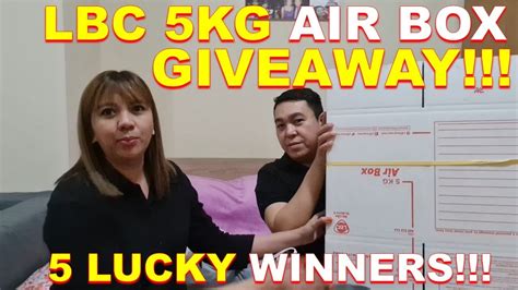 Now Closed Lbc 5kg Air Box Prize Give Away To 5 Lucky Winnners Youtube