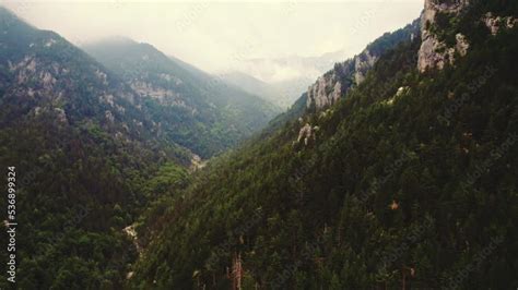 National Park Mount Olympus In Greece Drone Aerial View Of The