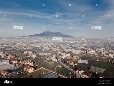 Mount Vesuvius And City Landscape Campania Italy Stock Photo Alamy