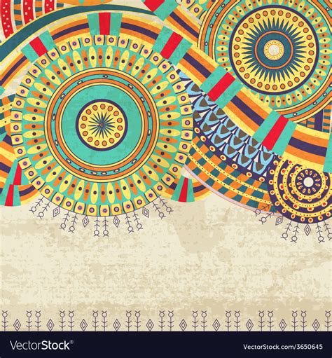 Attractive Ethnic Background Design Royalty Free Vector