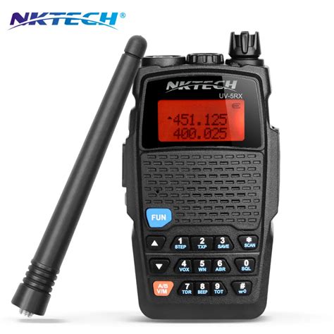 Nktech Walkie Talkie Uv Rx Vhf Uhf Mah Ham Transceiver Two Way