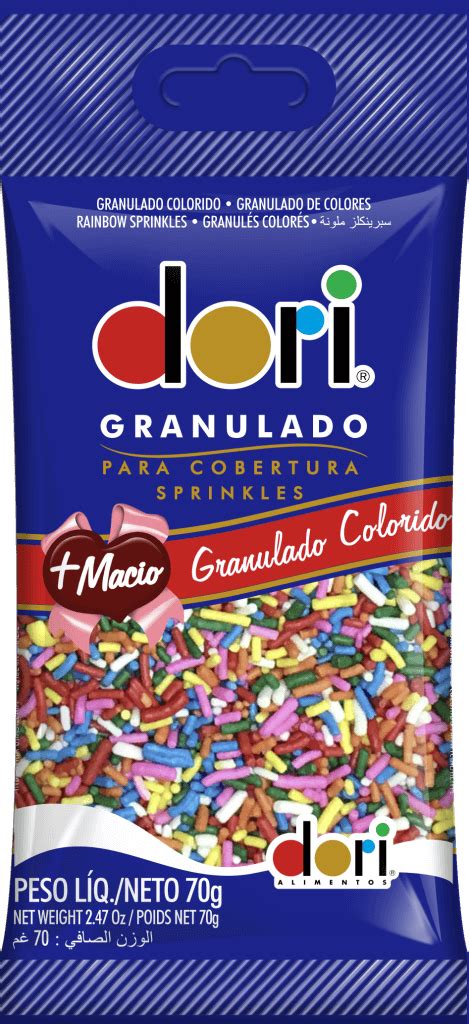 Dori Granulado Colorido 70g Dori Alimentos S A