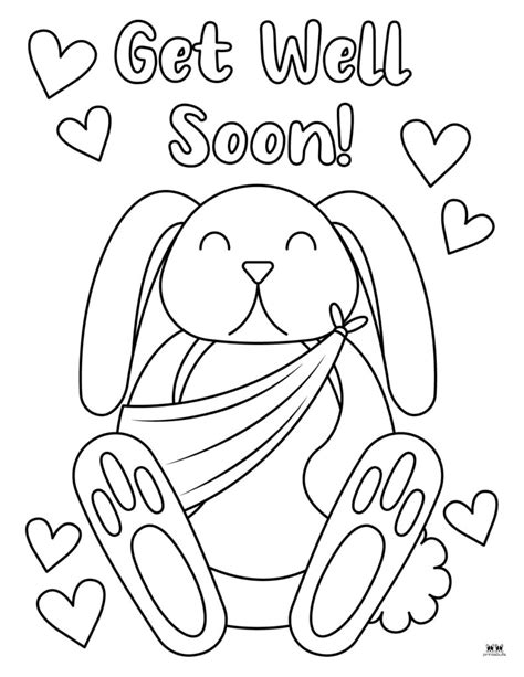 Get Well Soon Coloring Pages - 15 FREE Pages | Printabulls