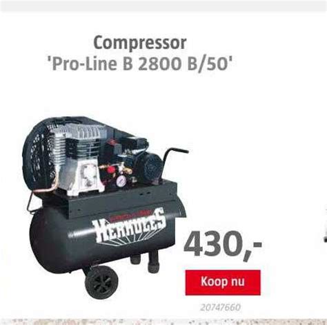 Herkules Compressor Pro Line B 2800 B 50 Aanbieding Bij BAUHAUS