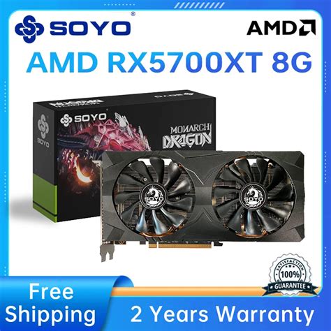 Soyo New Amd Radeon Rx Xt Gb Graphics Card Gpu Gddr Bit Gbps