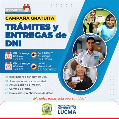 Campa A Gratuita De Tr Mites Y Entregas De Dni Campa As