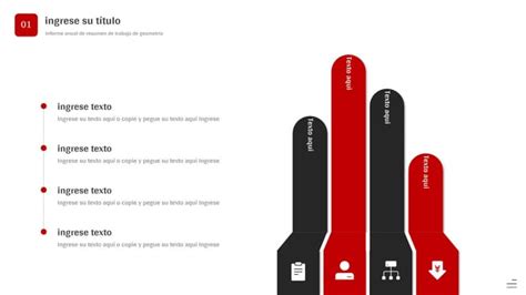 Resumen De Tareas Departamentales Básicas En Rojo Y Negro Presentación Plantilla Para