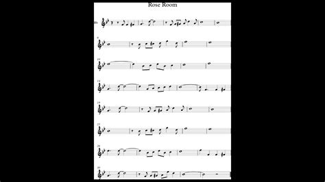 Rose Room Play Along Backing Track Bb Key Score Trumpet Tenor Sax