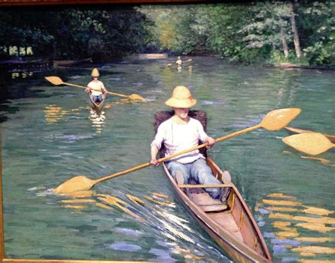 Solve Skiffs By Gustave Caillebott In National Gallery Of Art