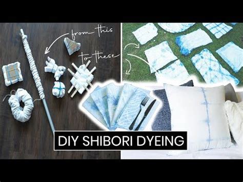 Diy Shibori Dyeing With Folding Techniques And Dyeing Process Tie