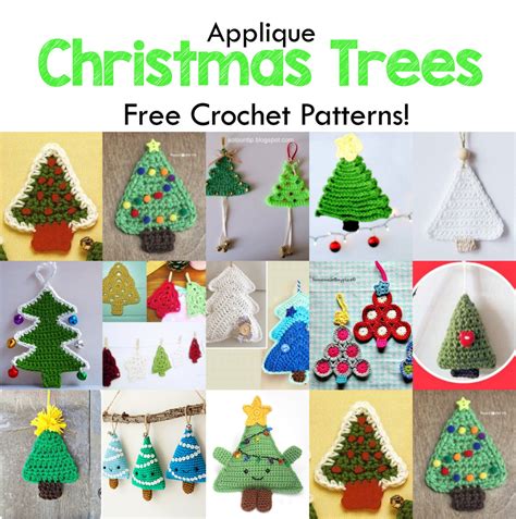 Free Christmas Tree Applique Crochet Patterns Hubpages