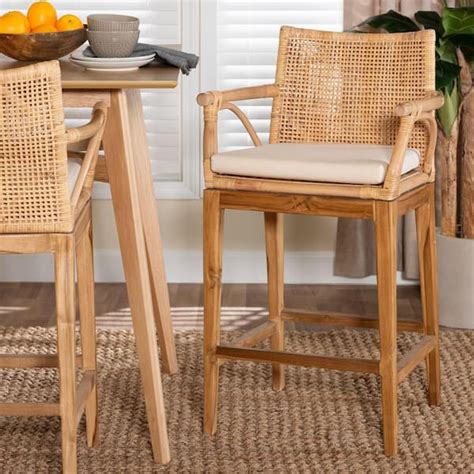 Bali And Pari Storsel 25 6 In Natural Rattan Wood Counter Stool Set Of 2 249 13700 Hd The