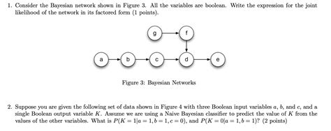 Solved 1 Consider The Bayesian Network Shown In Figure 3 Chegg