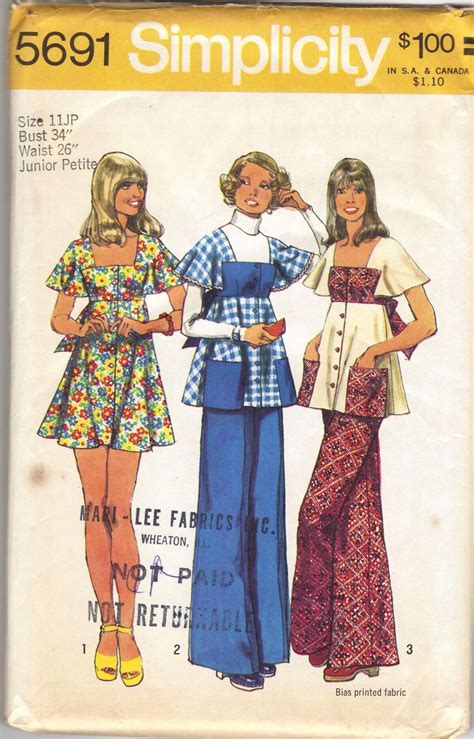 Simplicity 5691 Vintage Sewing Patterns Fandom