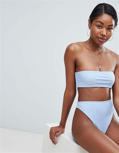 Missguided Bandeau Bikini Set Asos