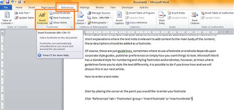 How To Use Footnotes And Endnotes Correctly In Microsoft Word Va Pro