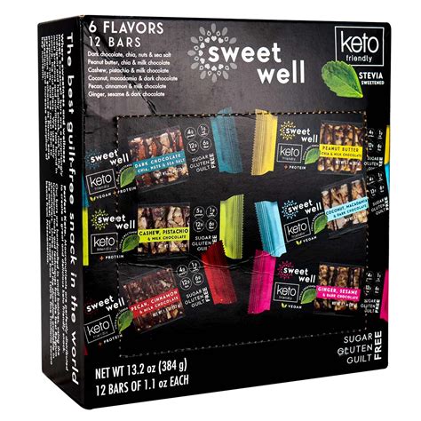 Sweetwell Keto Friendly Bars Variety Pack At Natura Market