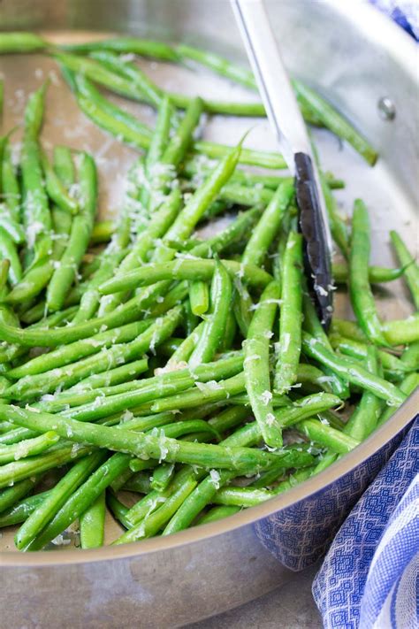 Crisp Fresh Skillet Parmesan Green Beans Are An Easy Side Dish That Youll Want To Make Again