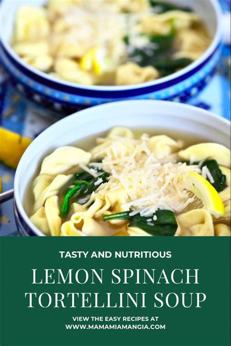 Easy Cheese Tortellini In Broth With Spinach Artofit