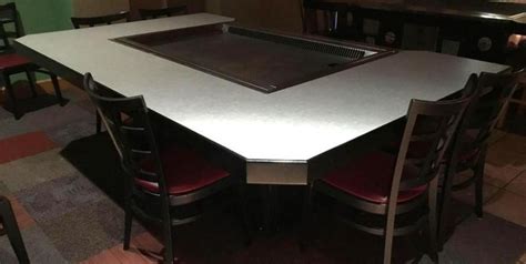 How Does Teppanyaki Hibachi Table Work Cookeryaki Teppanyaki Grill Table Hibachi