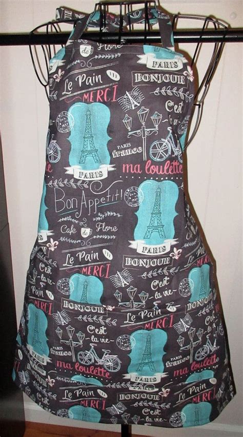 Paris Apron Paris France Aprons French Aprons Eiffel Tower Etsy