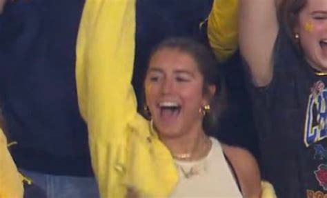 JJ McCarthy's Girlfriend Goes Viral During Michigan-TCU Fiesta Bowl ...