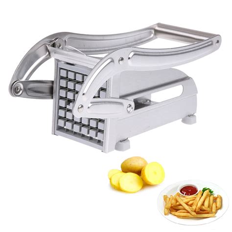 Stainless Steel French Fries Cutters Potato Chips Strip Cutting Machine