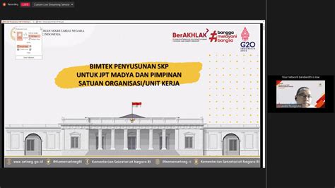 Berikan Pemahaman Penyusunan SKP Tahun 2022 Kemensetneg Gelar Bimtek