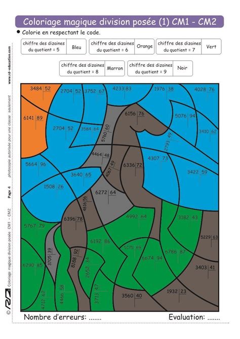 12 Acceptable Coloriage Magique Division Image