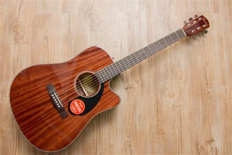 Fender Cd Sce All Mahogany Finish Acoustic Guitar Audio Shop Dubai