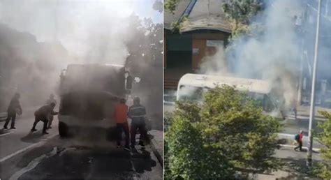 Video Bus Alimentador Del Metro Se Incendi Cerca A La Estaci N Prado