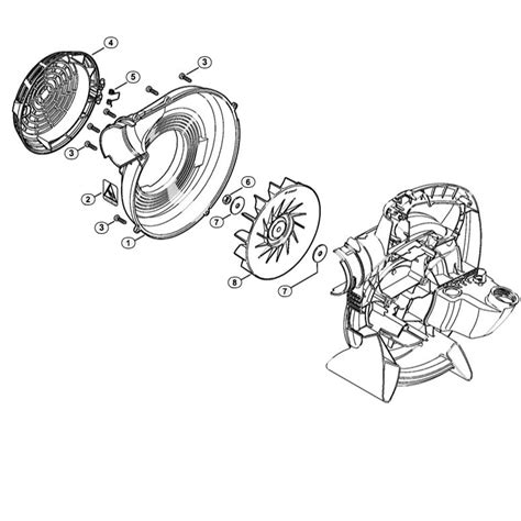 Stihl BG 56 Blower BG 56 C E Parts Diagram Fan Housing Outer