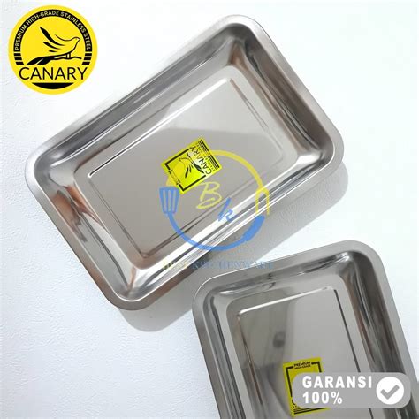 Jual CAANRY Nampan Ceper 40x30x4 5cm Stainless Steel Baki Serbaguna