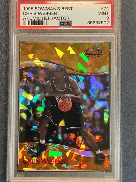 Bowman S Best Atomic Refractor Chris Webber Psa Ebay