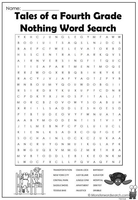 Word Search For Fifth Grade