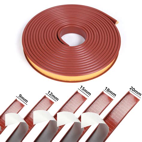 9mm 40mm U Shape Flexible Self Adhesive Edge Banding Soft Seal Strips