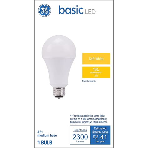 Ge Basic 150 Watt Eq A21 Soft White Medium Base E 26 Led General