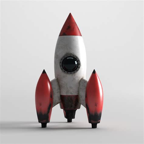 rocket  model turbosquid