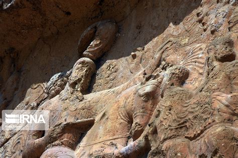 IRNA English - Rock relief of Sasanian Empire's Shapur I in south Iran