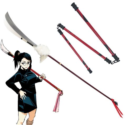 Anime Jujutsu Kaisen Zenin Maki Spear Playful Cloud Three Section Stick Weapon Halloween