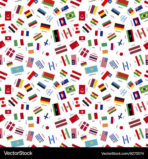 Flags world sovereign states Royalty Free Vector Image