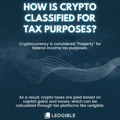 crypto classified  tax purposes ledgible