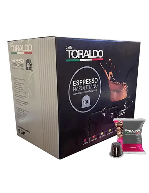 200 capsule di caffè Toraldo miscela classica compatibili con tutte le