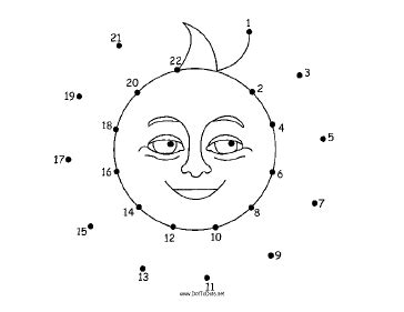 This Printable Dot To Dot Puzzle Features A Happy Cartoon Sun With A