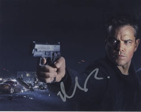 Matt Damon ‘Jason Bourne’ Signed 8×10 Photo A - Shanks Autographs