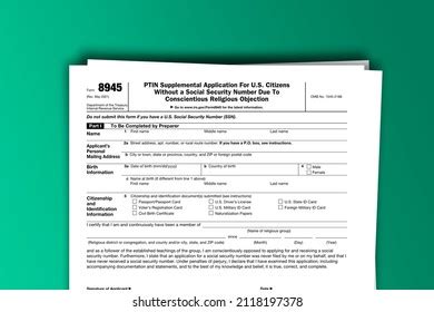 Form Papers Preparer Efile Hardship Stock Illustration