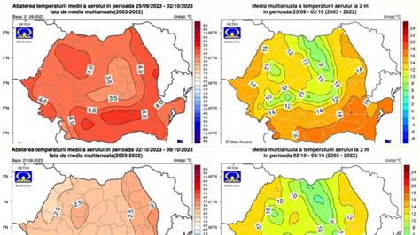 Octombrie Cu Temperaturi Mai Mari Dec T Cele Normale I Cu Mai