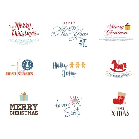 Premium Vector | Christmas badges collection