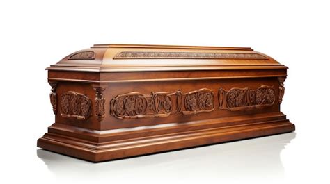 Premium Photo | Intricately Carved Wooden Casket A large wooden casket ...