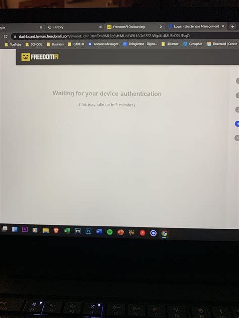 Stuck at Waiting for your device authentication : r/FreedomFi